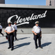 Police with Cleveland Sign Behind them at RNC 2016, July 19, 2016.
